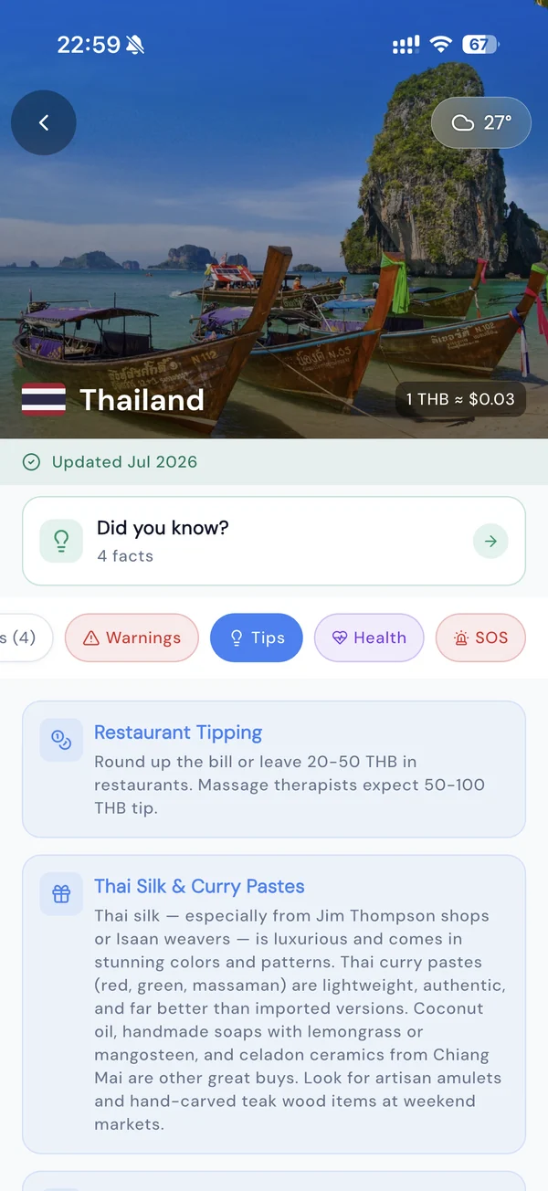 Travel tips
